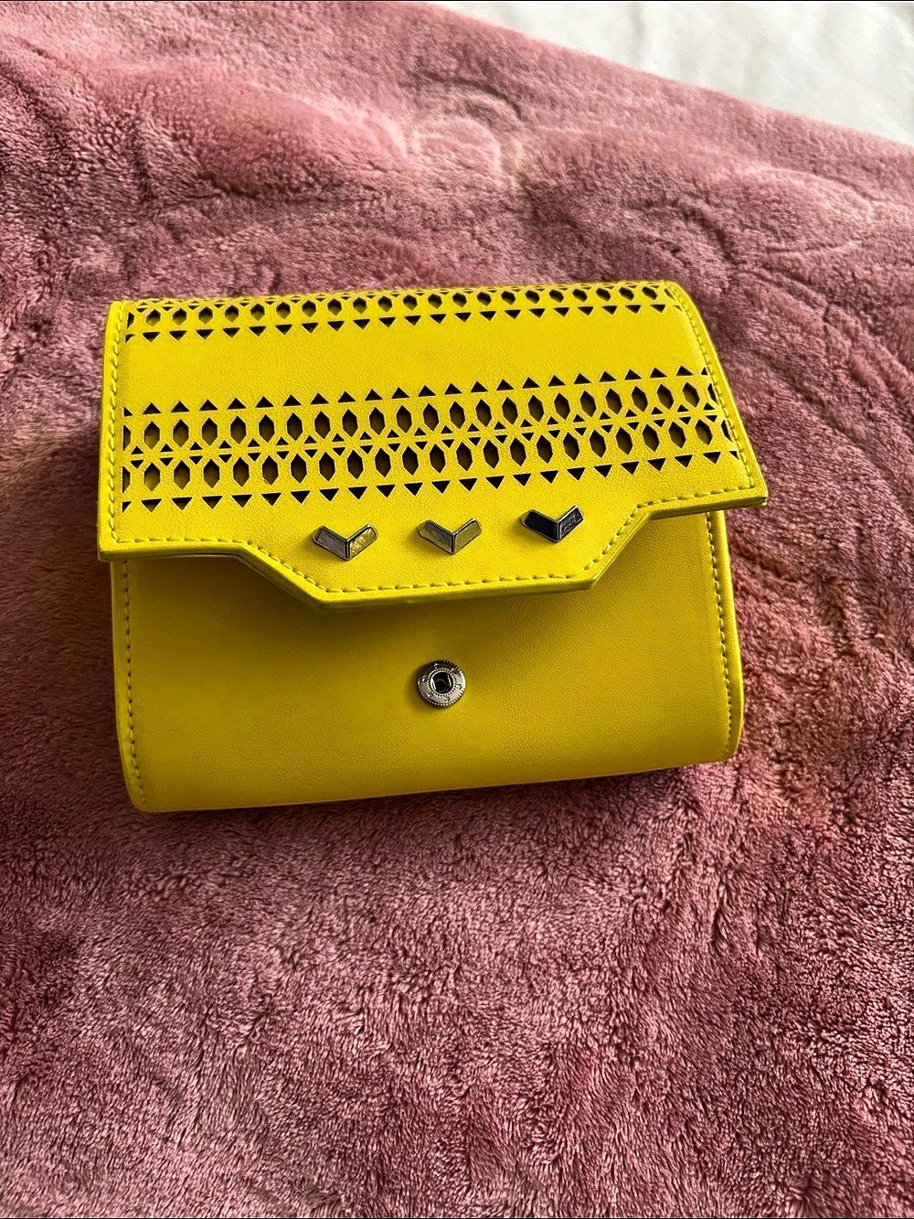 Yellow Geometric Crossbody Bag Like New